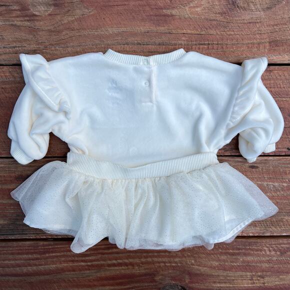 Disney Baby Winnie the Pooh Piglet Tutu Dress 0–3M Cream Gold Soft NB Outfit - Picture 4 of 16